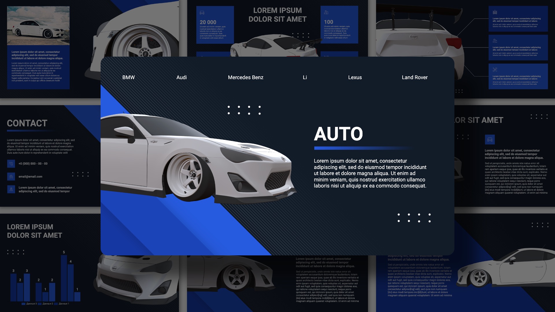 Presentation-template-Auto cars