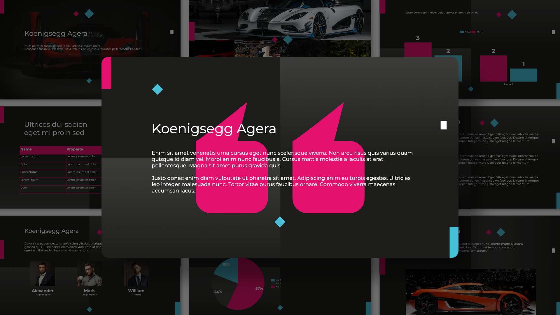Presentation-template-Dark rectangle