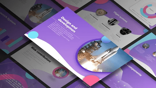 Presentation-template-Space shuttle