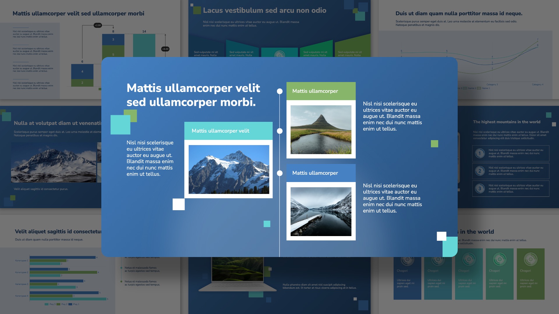 Presentation-template-Levitation pattern