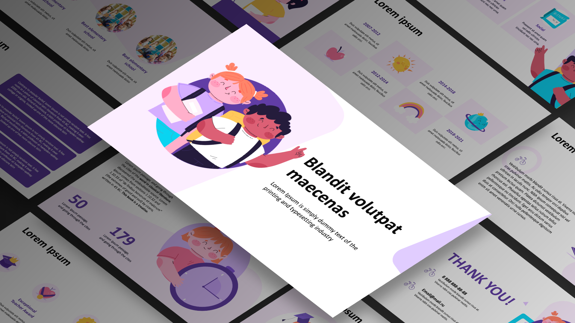 Presentation-template-School kids