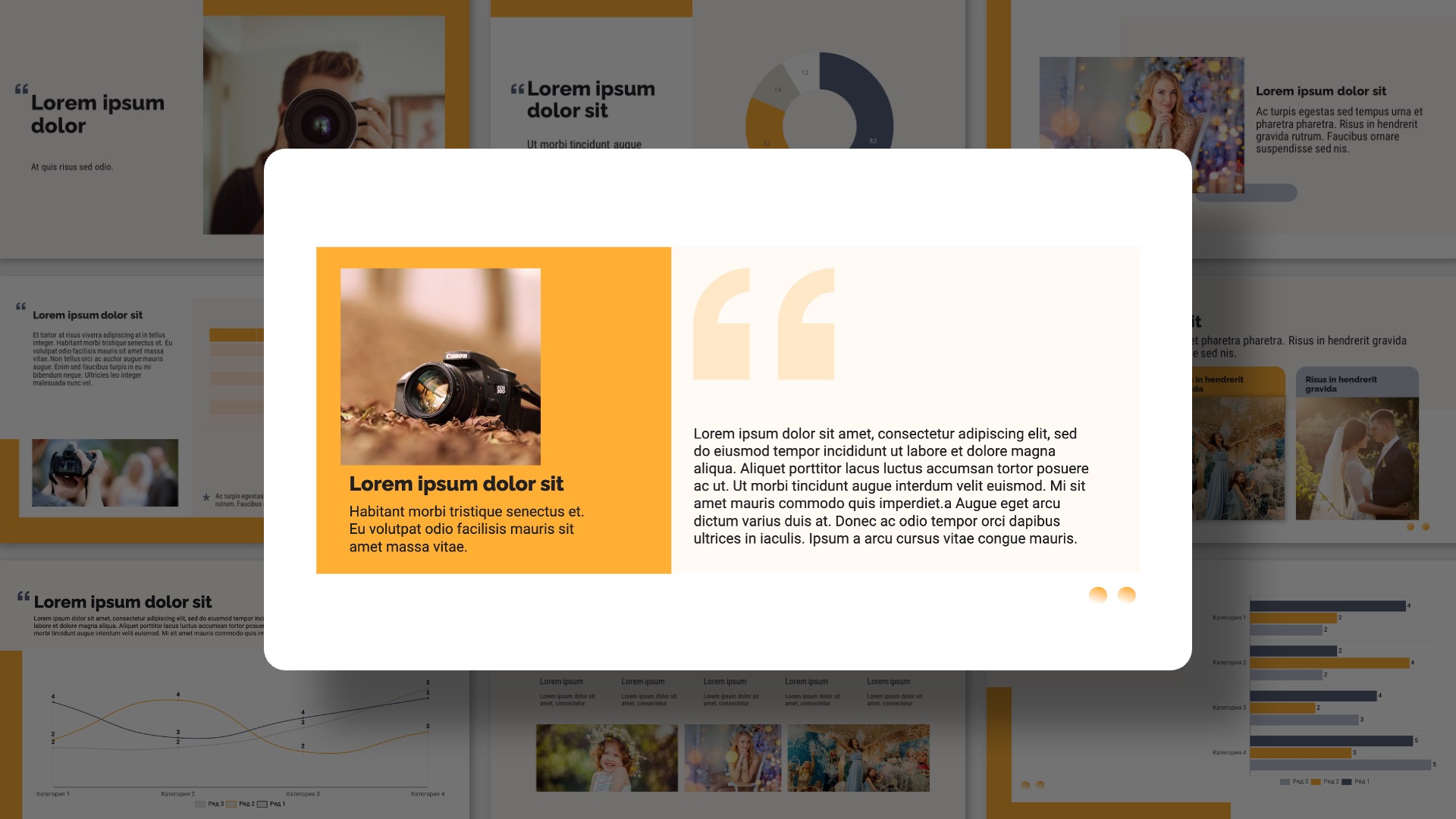 Presentation-template-Orange style
